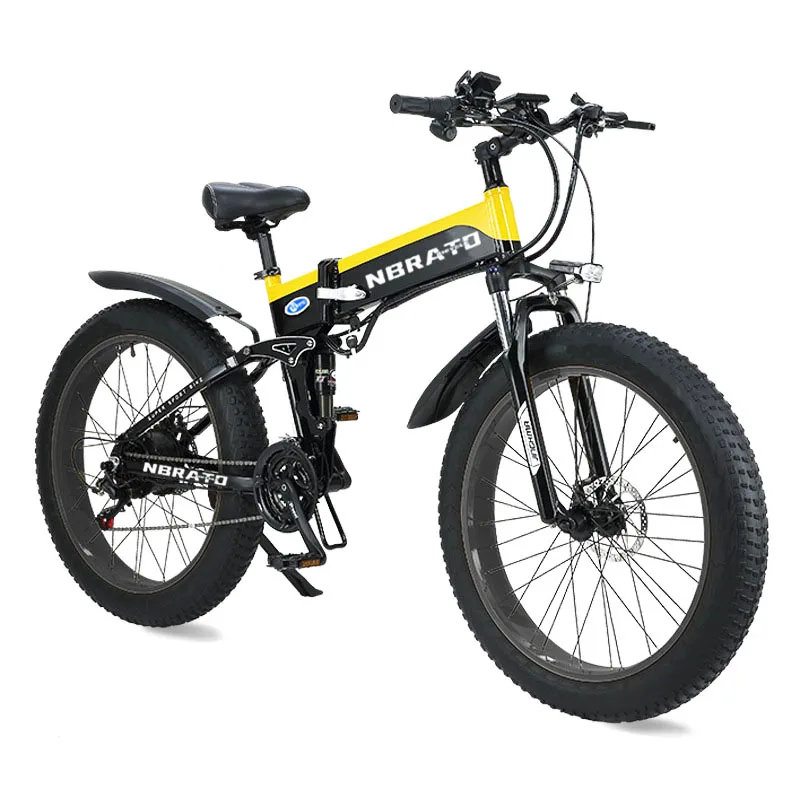 Hot selling 1000W 48V Lithium Battery ebike Adult 26*4.0 fat tire bicycles electric mountain ebike