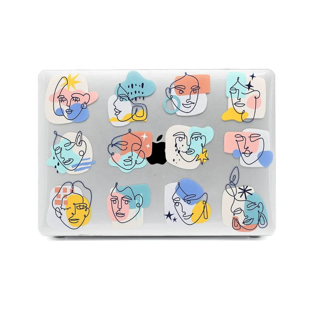 For macbook pro air protective case 14 inch transparent printing computer protective case for Macbook M2 notebook case