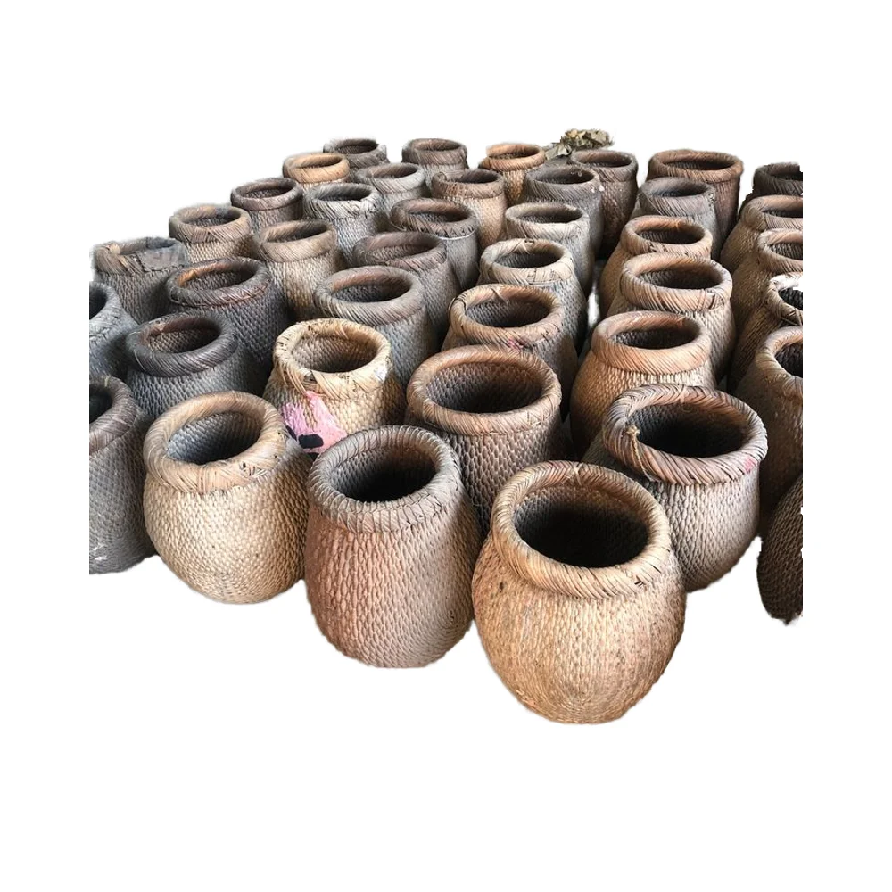 Antique Chinese Home Decorative Wicker Rattan Basket Wholesale Cheap Natural Furniture