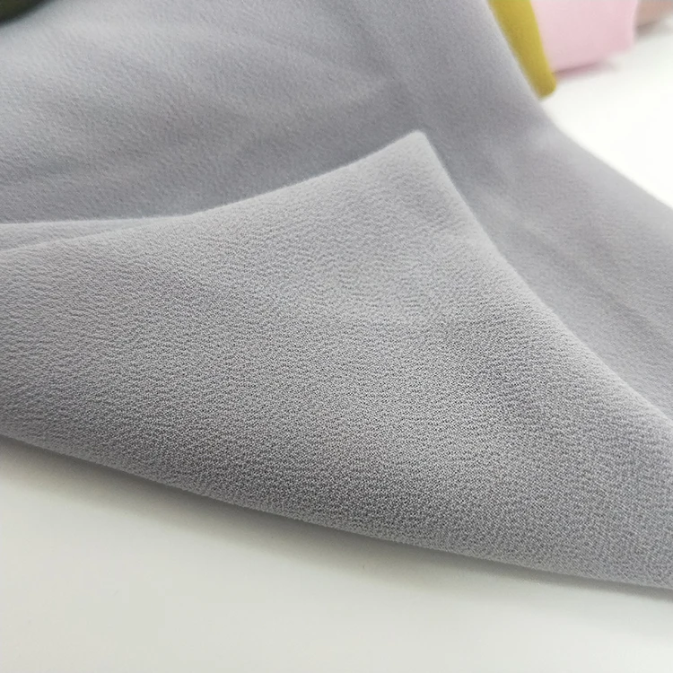 Шифоновая ткань 100% полиэстер жемчужный креп шифоновая ткань