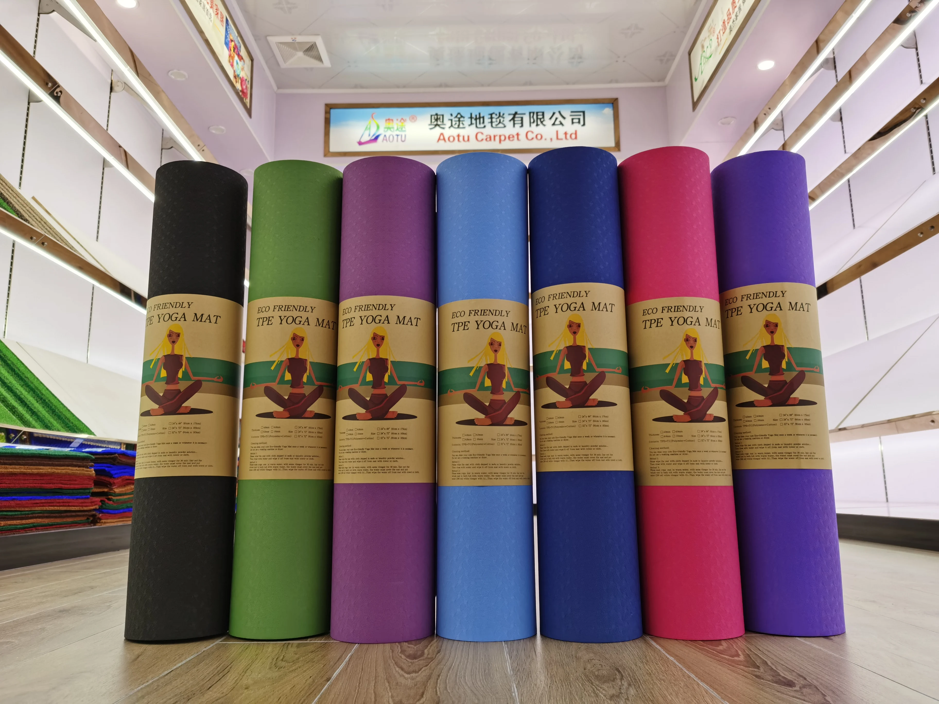 Pvc 61*173Cm Manduka Folding Custom Printed Yoga Mat