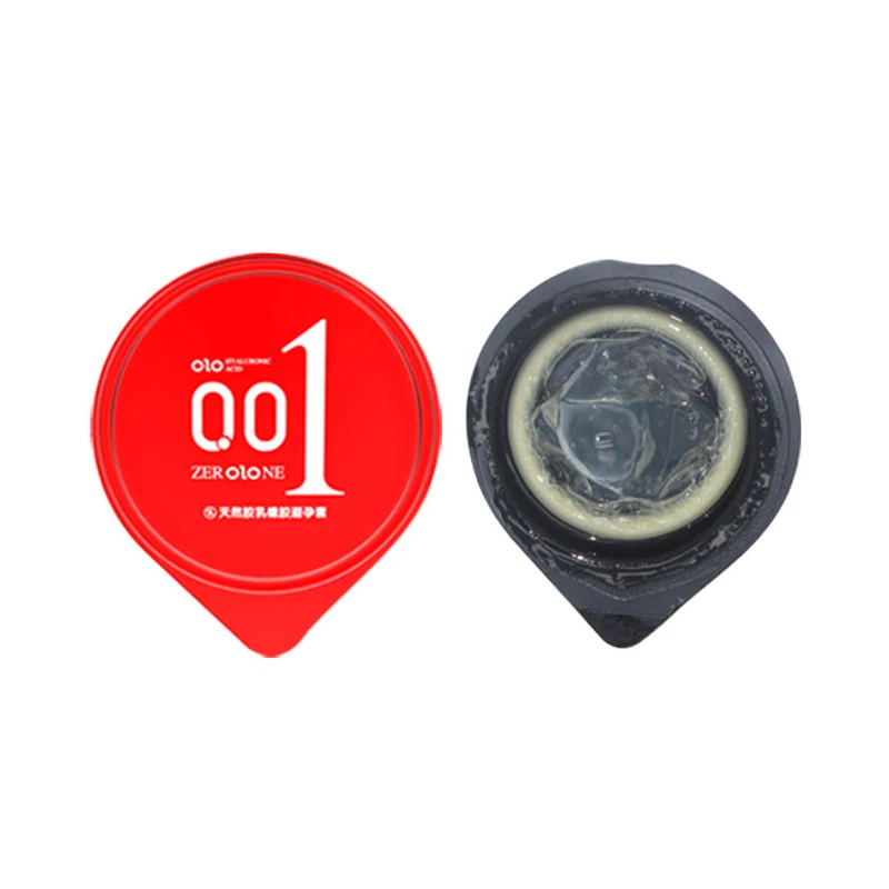 OLO 001 condom Factory price ultrathin Lubrication Moisture refreshing heating touch promotion climax male condom for men