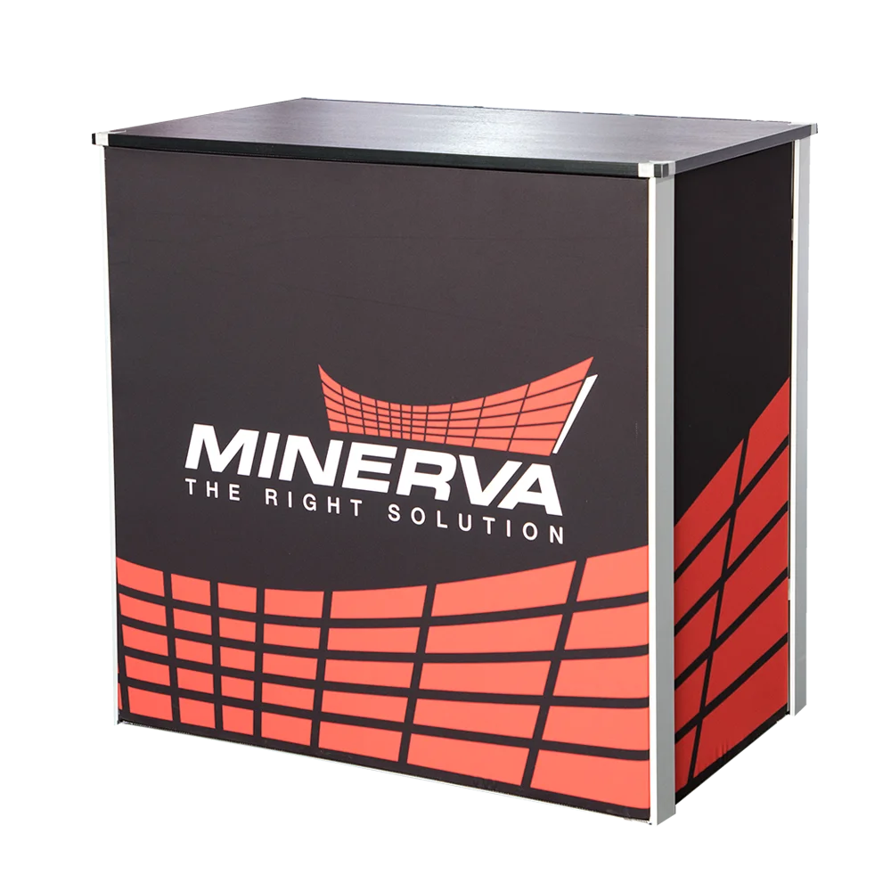 Popular Cheap Plastic Promotion Demonstration Table Trade Show Counter