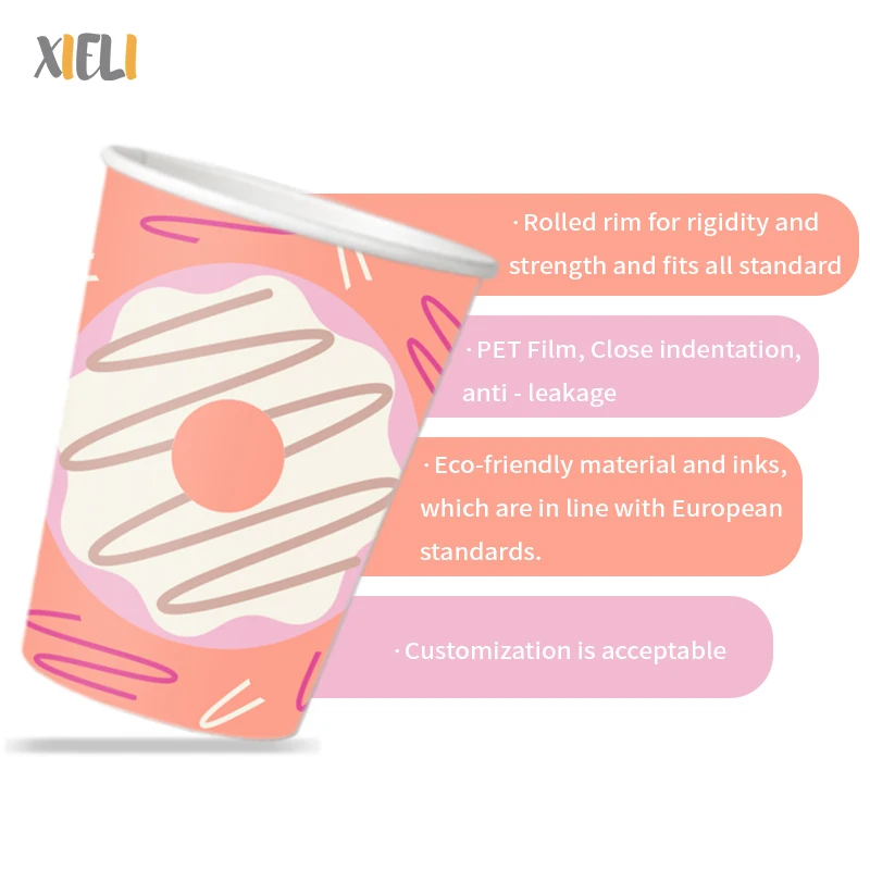 Xieli Birthday Party Supplies Disposable Paper Cup With Logo
