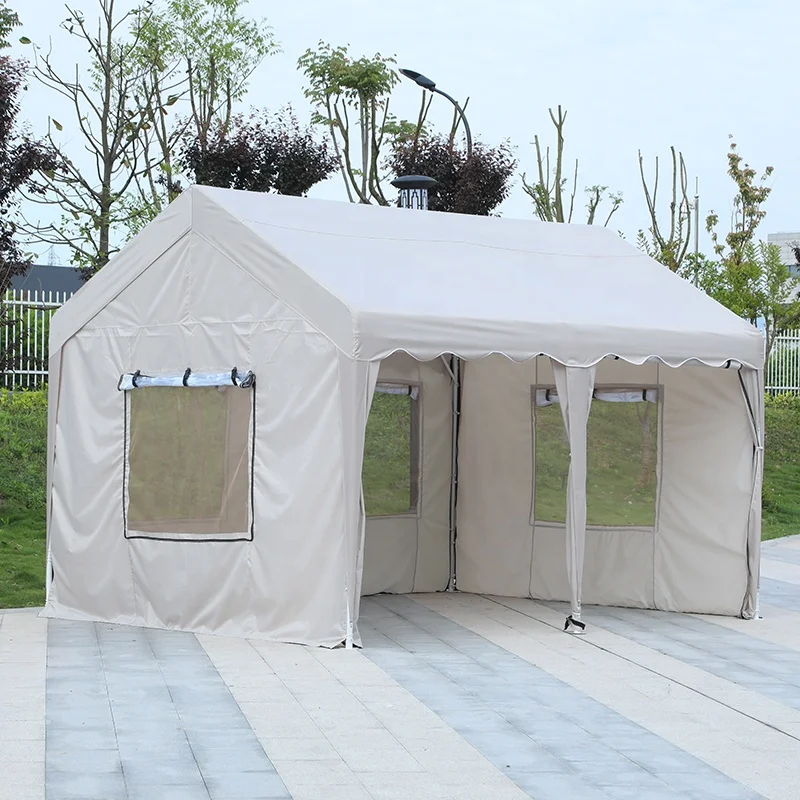 Sibada outdoor garden backyard with mesh mosquito repellent hard top gazebo