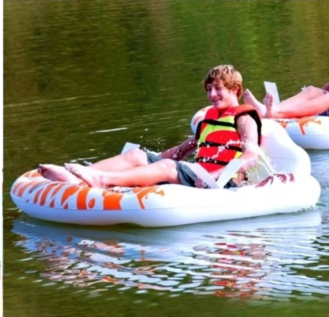 Заводская летняя новинка Лидер продаж рекламный надувной ПВХ плавающий бассейн забавная водная лодка с ножной педалью принимаем Индивидуальные