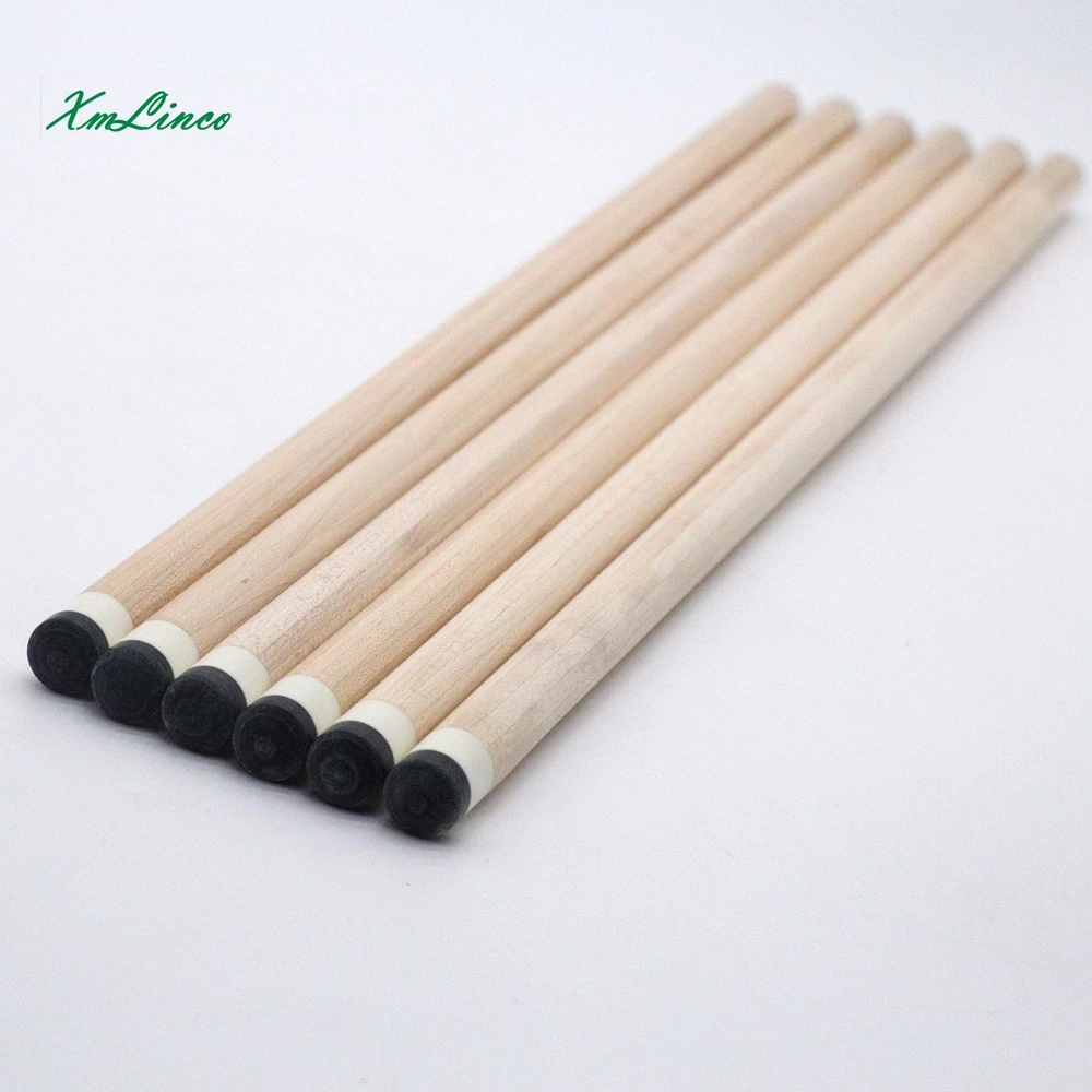 Xmlinco 12pcs hard maple wood with carbon tube spliced carom cue shaft pool cue shaft