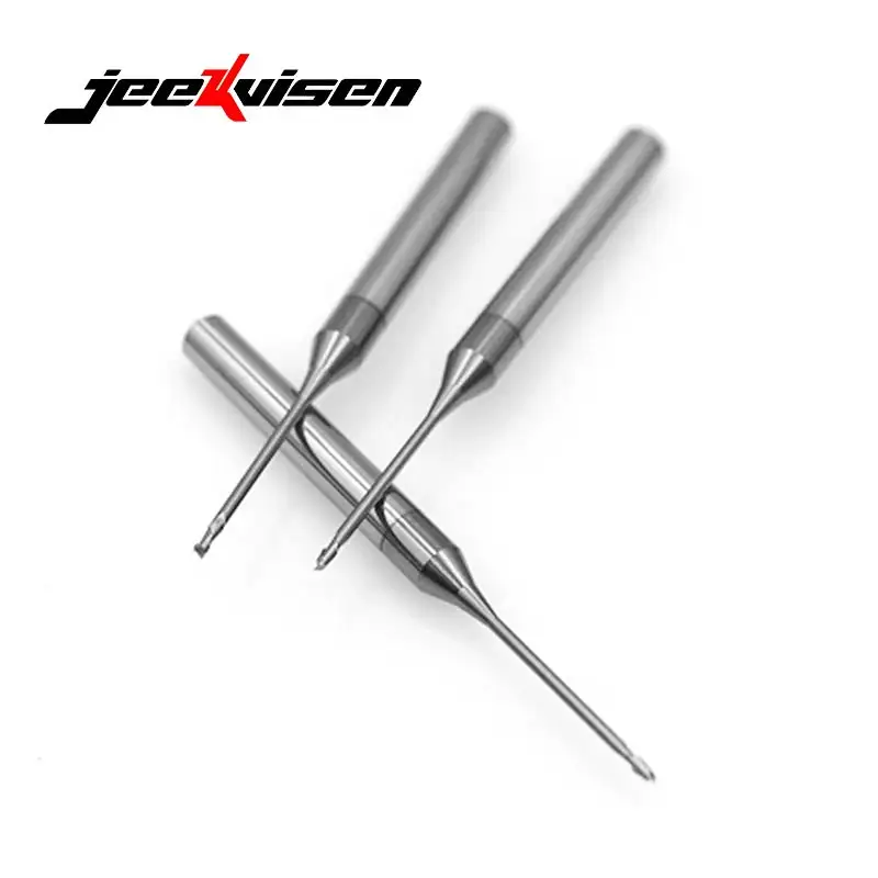 High Quality 0.8-1.2 Mm End Mill Tungsten Steel Coated 2-Flute Deep Groove Milling Cutter Carbide Endmill