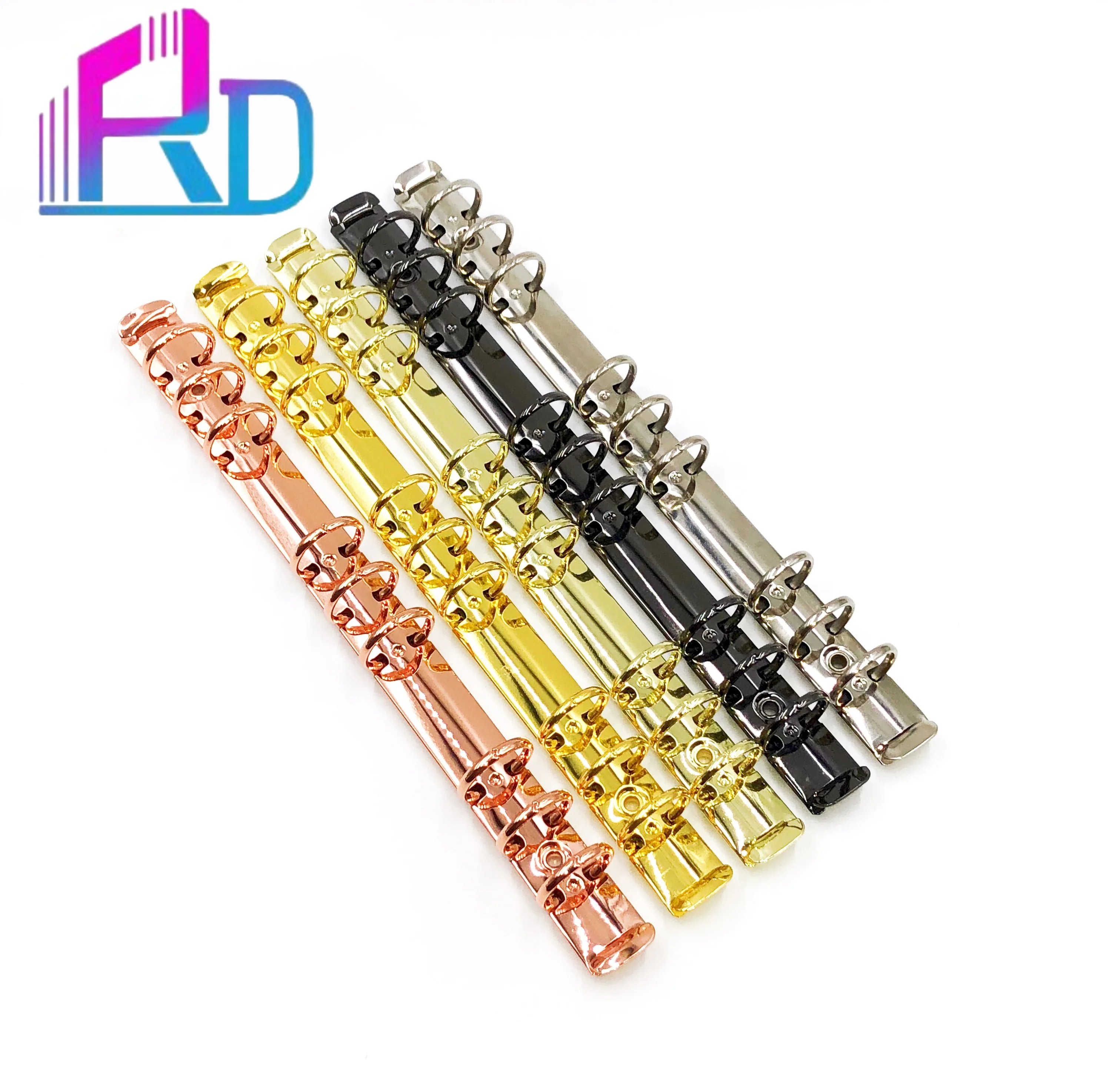 wholesale price metal O shape 9 ring binder folder With switch for office stationery