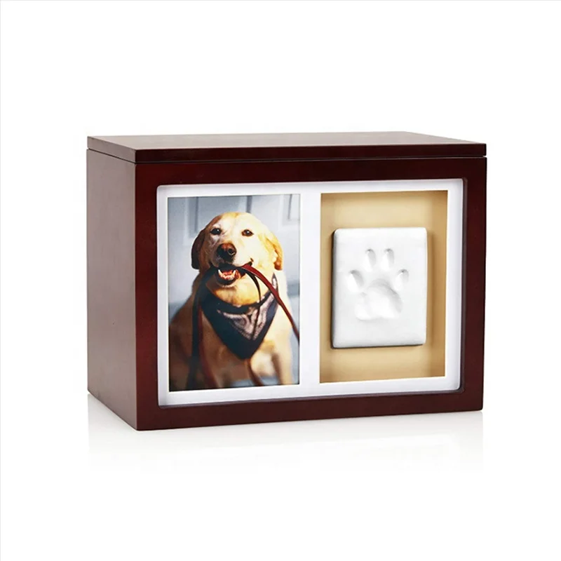 
Pet urn Factor Wholesale Funeral Supplies Custom Wooden Pet Urn Photo Cinerary Box For Ashes 