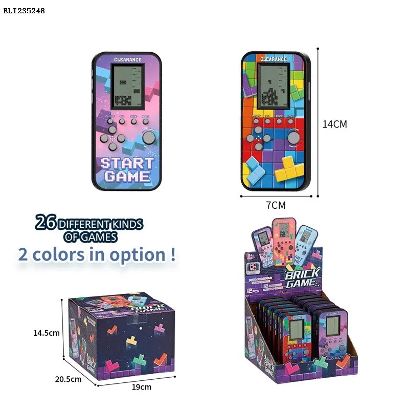 New arrival Mini game machine key chain pocket game network red retro childhood memories game