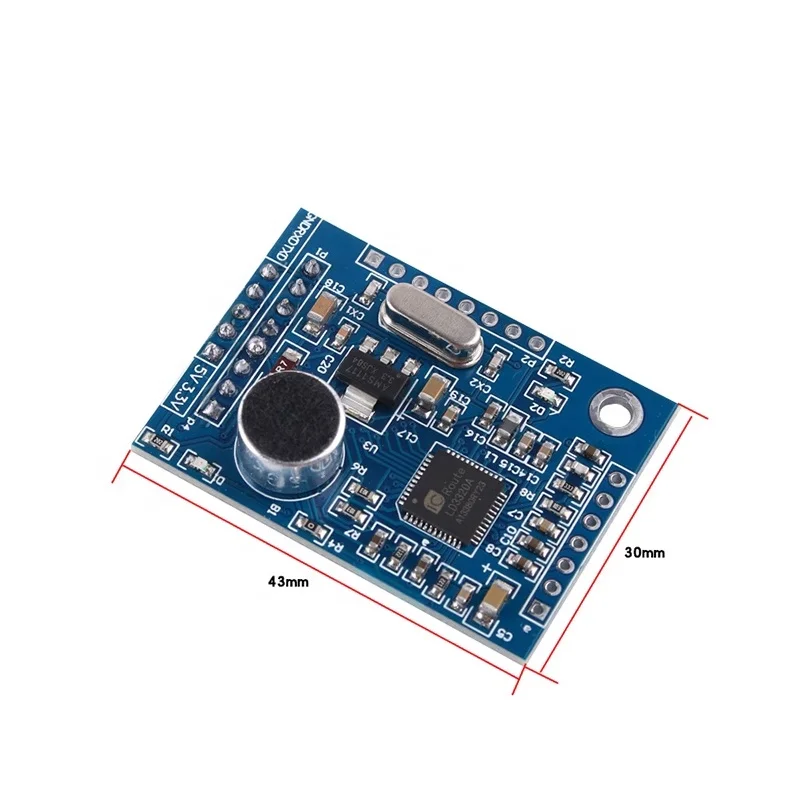 Voice recognition module LD3320 integrated 51 MCU IO voice module development board home intelligent control