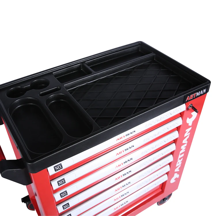 Лидер продаж 2021, Недорогие Шкафы для инструментов с боковой дверью с 7 ящиками на европейском рынке