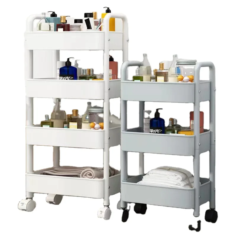 3-Tier High Quality Modern Metal Storage Rack Kitchen Serving Trolley Cart Kitchen Furniture