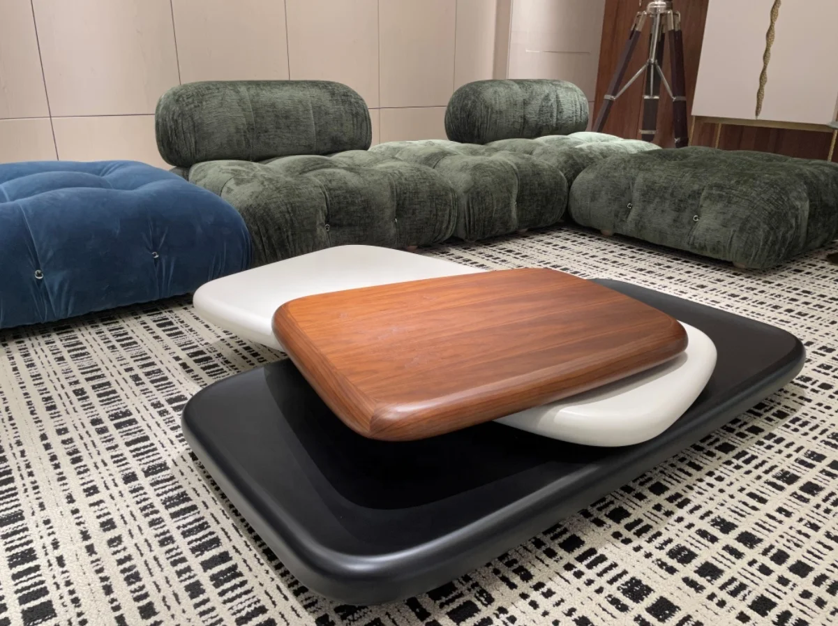Italian designer shaped creative coffee table minimalist rotating coffee table for living room home