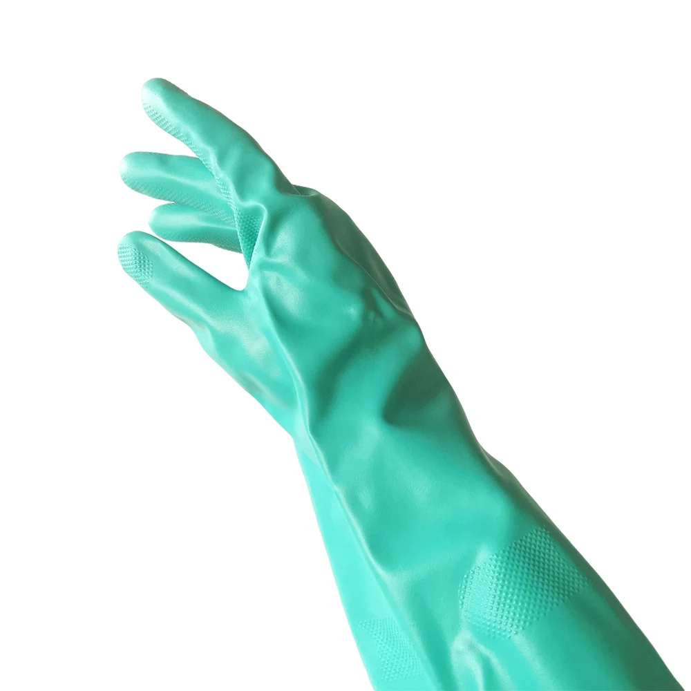 
85g Chemical Resistant Safety Factory Work Nitrile Gloves HUIAN 