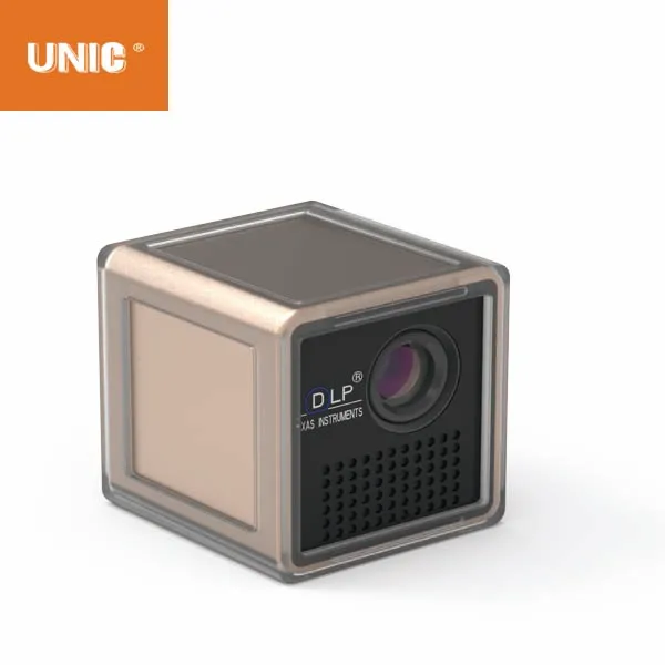 Factory direct sale UNIC P1S newest  WIFI Micro DLP Mini Portable Projector for Smartphones Miracast smallest video beamer