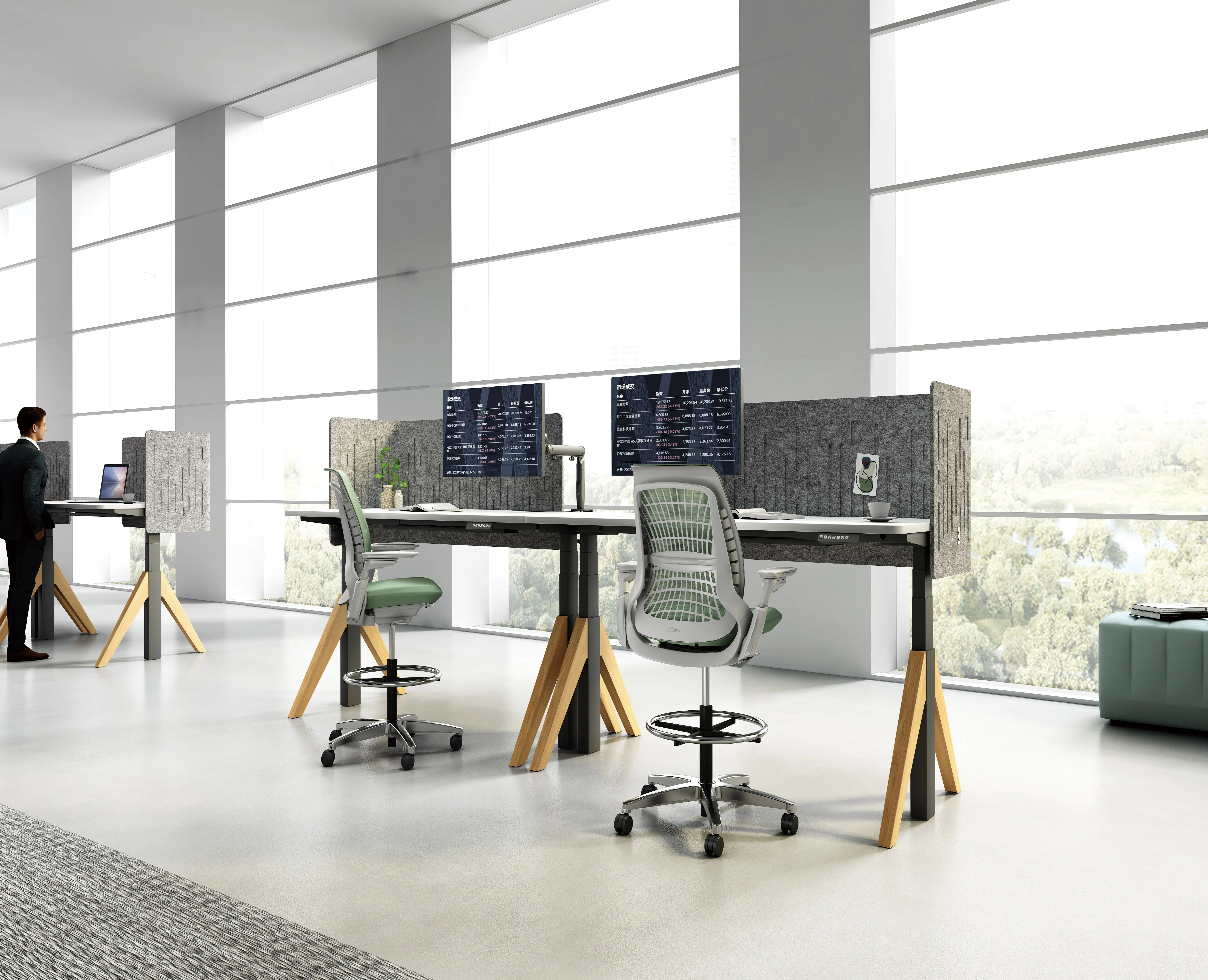 table feet adjustable height electric standing desk lifting mechanism frame desk dual motor sitting desk