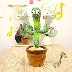 Dancing Cactus Game Twisting Dancing Cactus Doll recording Talking Singing Music Dancing Cactus Plush Toy
