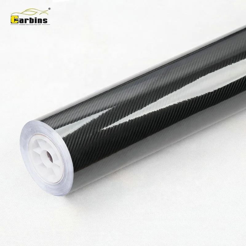 Carbins 2019 Factory Wholesale 6D Carbon Fiber Film Carbon Fibre Vinyl Wrap Carbon Fiber Vinyl Car Wrap