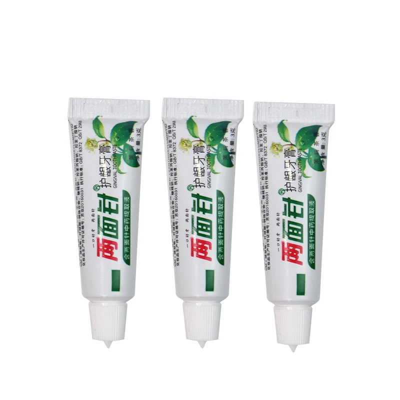 Free sample OEM private label 3g / 6g / 10g / 17g / 20g / 25g mint hotel travel mini disposable toothpaste