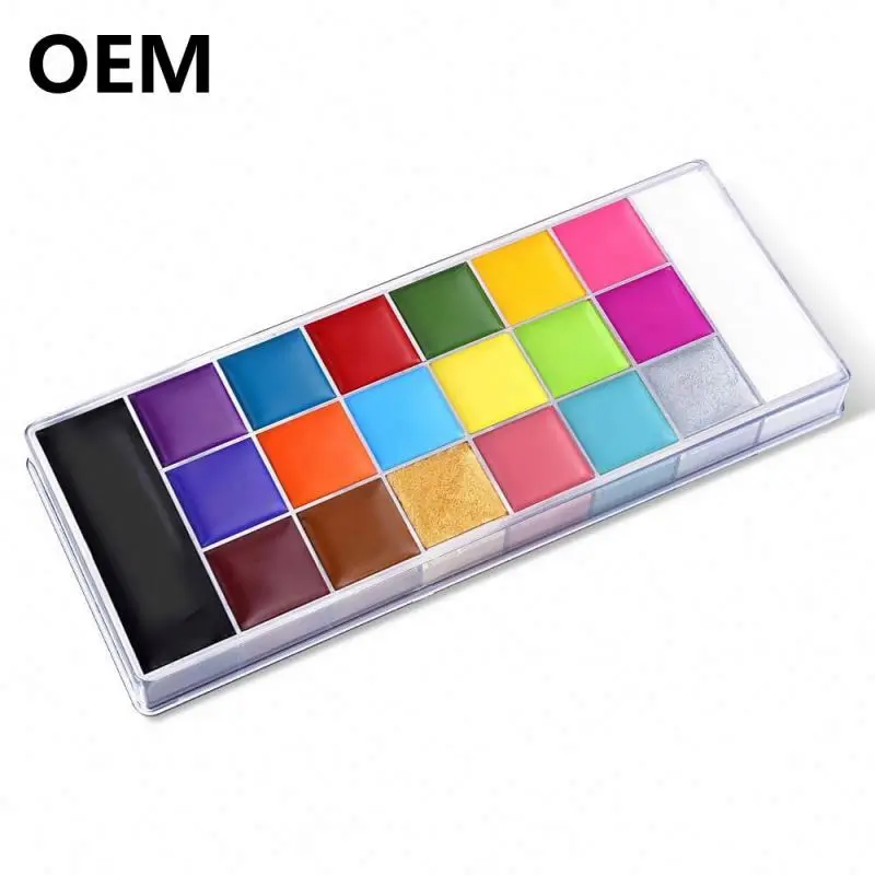 private label waterbased Body Painting Kit Professional Colorful Body Art Face Body Paint for Halloween