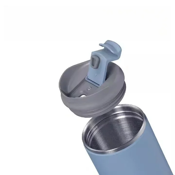 Free Coffee Mug Stainless Steel Insulated Coffee Cup with Lid Car Cup Holder Friendly Mug