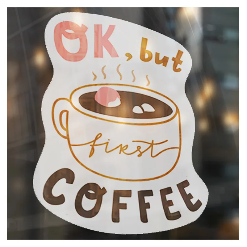 Custom Transparent Electrostatic Shop Car Window Decorative Static Cling Sticker No Glue Removable for Promotional Gifts