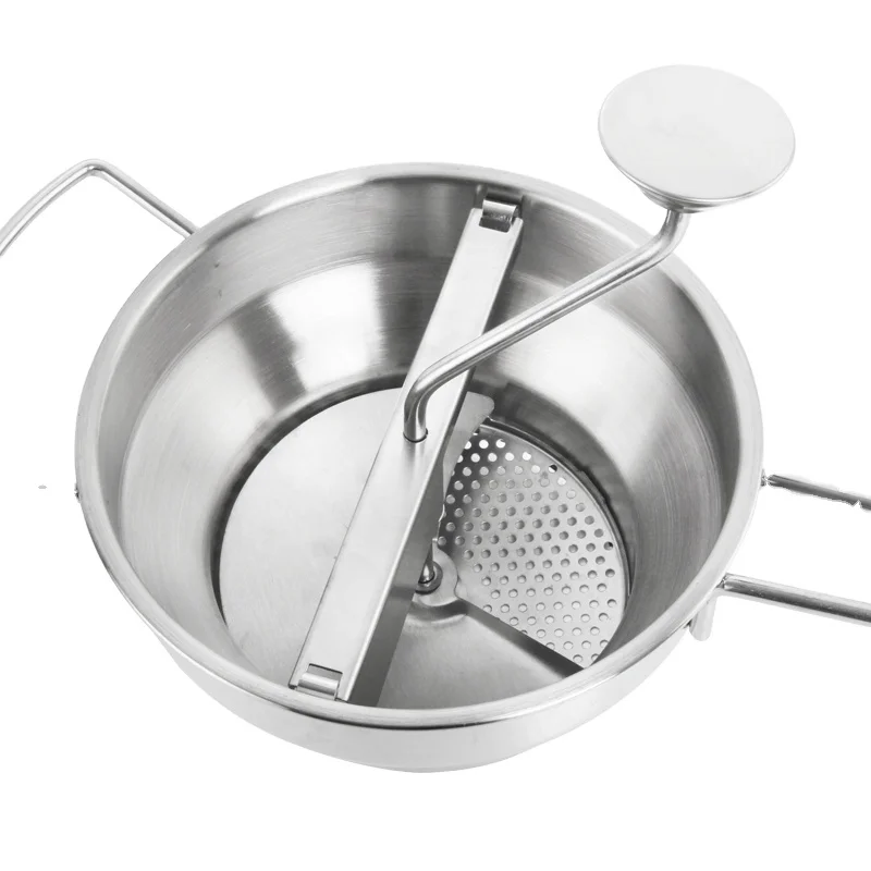 Food Milling Machine Stainless Steel Food Mill With 3 Blades