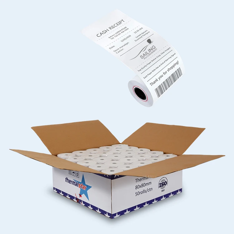 Cash resister paper  57*40mm,57*38mm Factory Manufacture Cash Register Thermal Paper Roll 24H Online Sells Custom 57mm POS Bill
