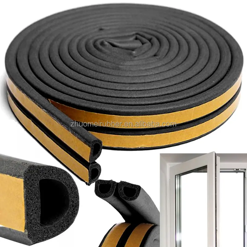 Self-adhesive seal type D for door, window, doorframe