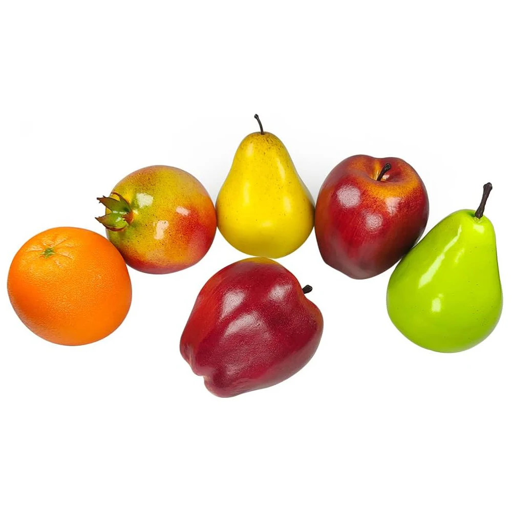 Artificial Fruits Pack,Fake Fruits for Home Decor,Simulation Fruit Set,Faux Fruits Set Pomegranate,Mixture Fruits