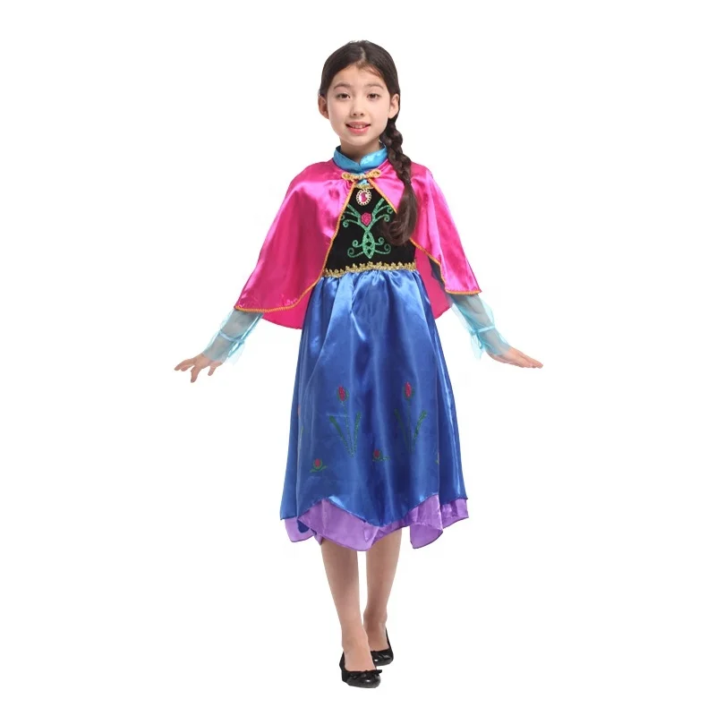 Girls Cosplay Princess Costume Halloween Carnival Party Fancy Dress Up Children Disguise Clothing Kids Halloween Party Dress