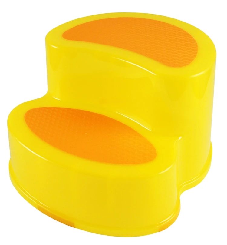 Manufacturer Wholesale Plastic Non Slip Child Two Color Double Layer Stepping Stool