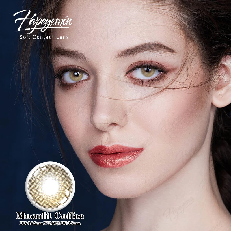 Yearly Cosmetic Beautiful Big Pupil Soft Eyes Pupilentes De Colores Lentes De Contacto Colored Contact Lenses