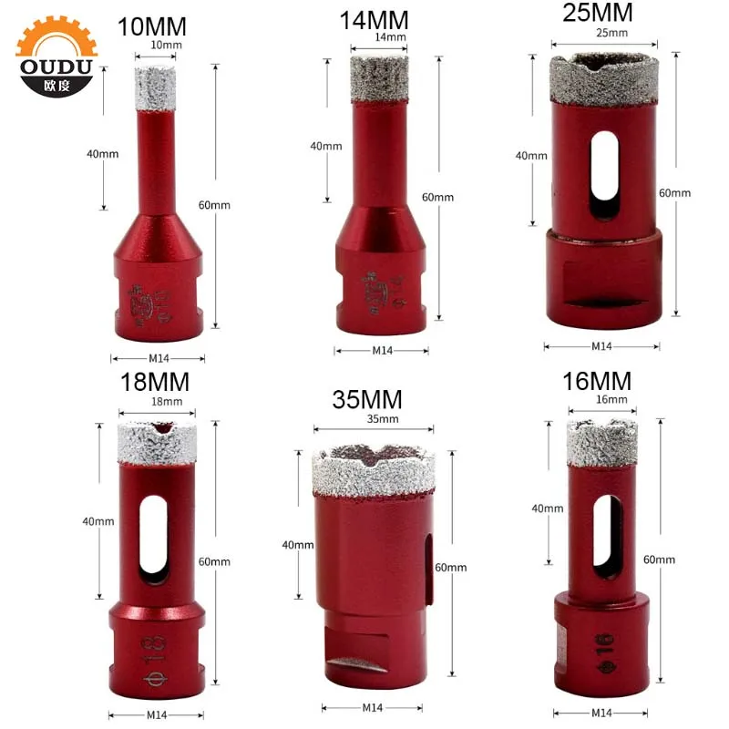 Dry Granite Drill Bits Fast Drilling Crown Segment Diamond Hole saw Brazed Diamond Drilling Core Bits