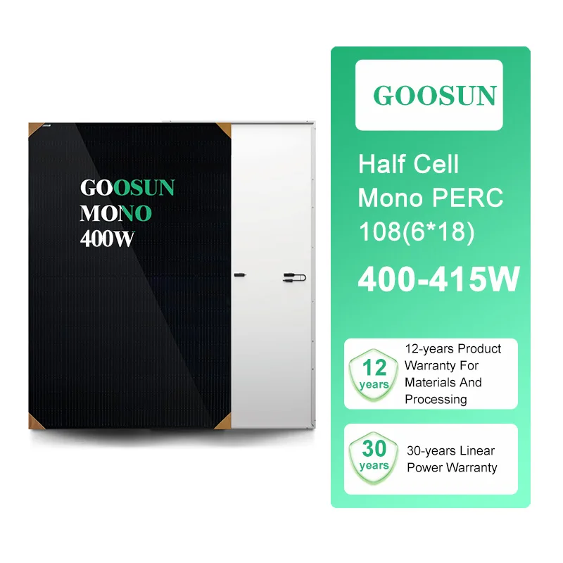 GOOSUN солнечные панели оптом высококачественный полуэлемент 400 Вт 405 410 415