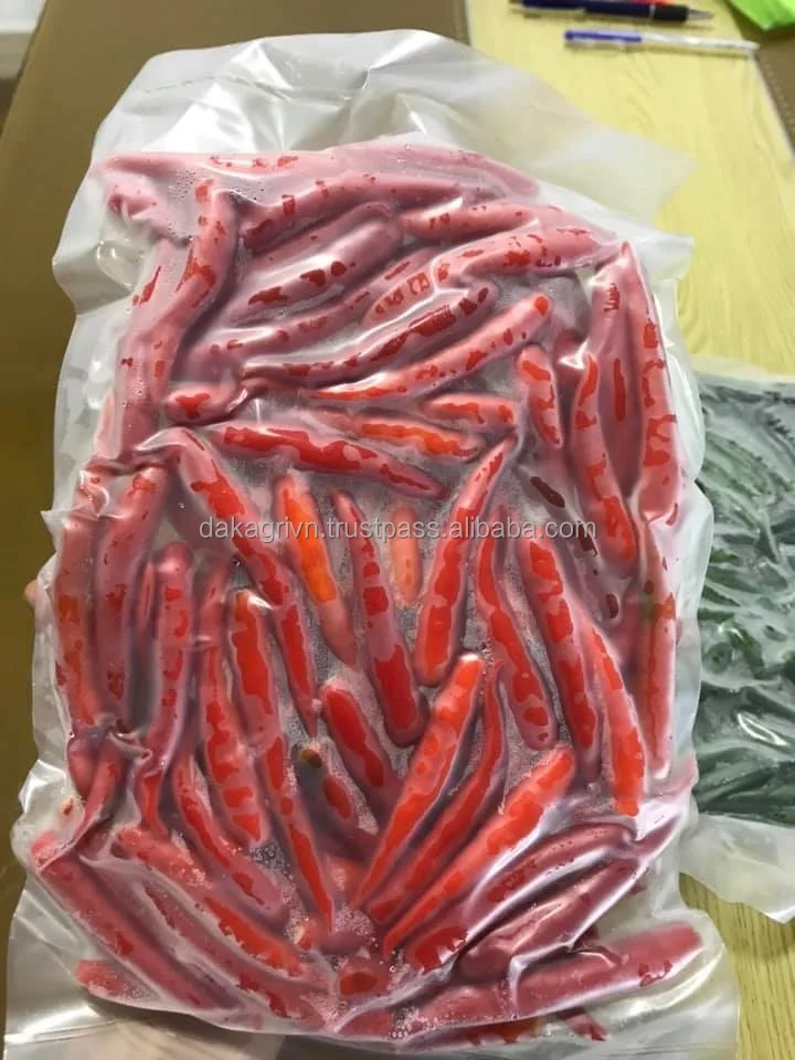 Форма палочки OEM красный перец чили новейший Урожай натуральный вкус HACCP сертификат Замороженные овощи специи травы
