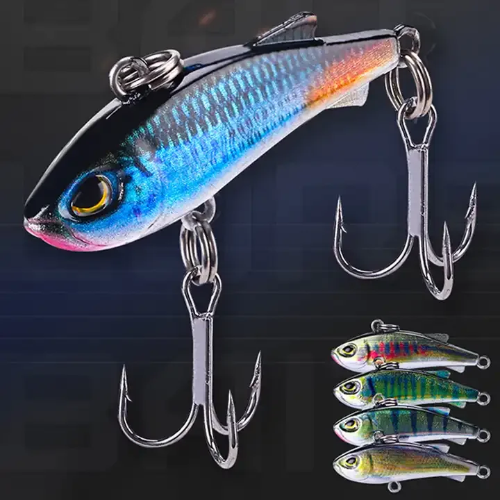 4cm 4.3g 5 Colors Artificial Hard VIB Fishing Lure Lifelike Sinking VIB Bait For Freshwater And Saltwater