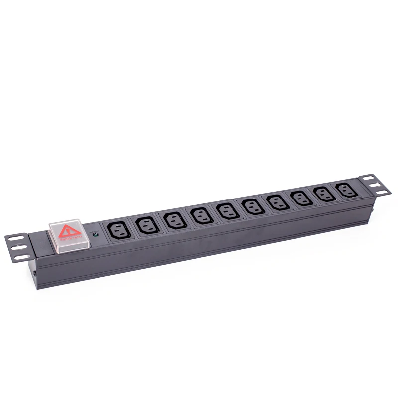2 Pole Switch IEC 10 Outlets PDU with Locking Socket Available