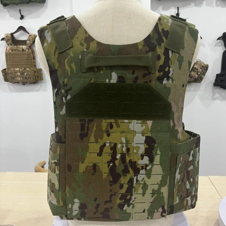 2024 Light Weight Dacron 1000D Fabric Combat Plate Carrier Waterproof Molle Chaleco Tactico Tactical Cp Multicam Tactical Vest