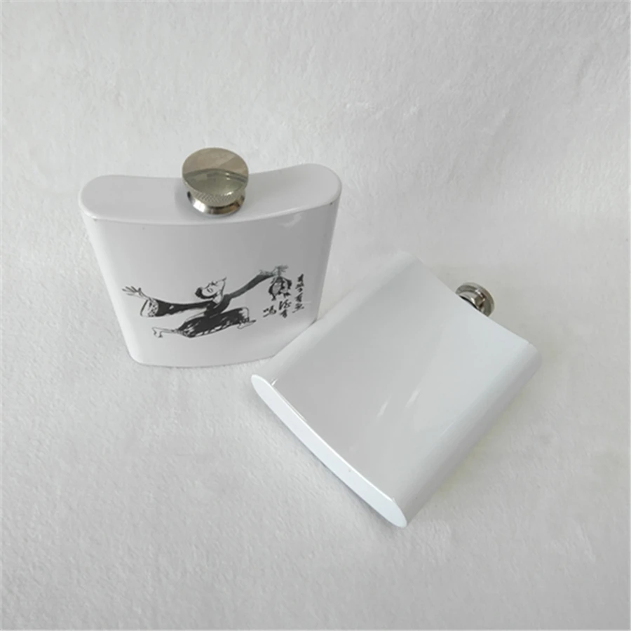 Mini 6oz Stainless Steel Flask for Sublimation Classic Design Style Metal Body