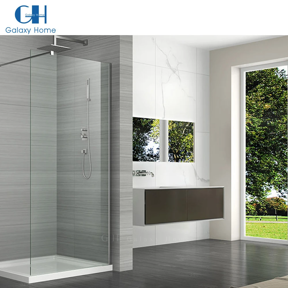Professional Factory Indoor Frameless Tempered Glass Sliding Bathroom Door Shower Cubicle For Home