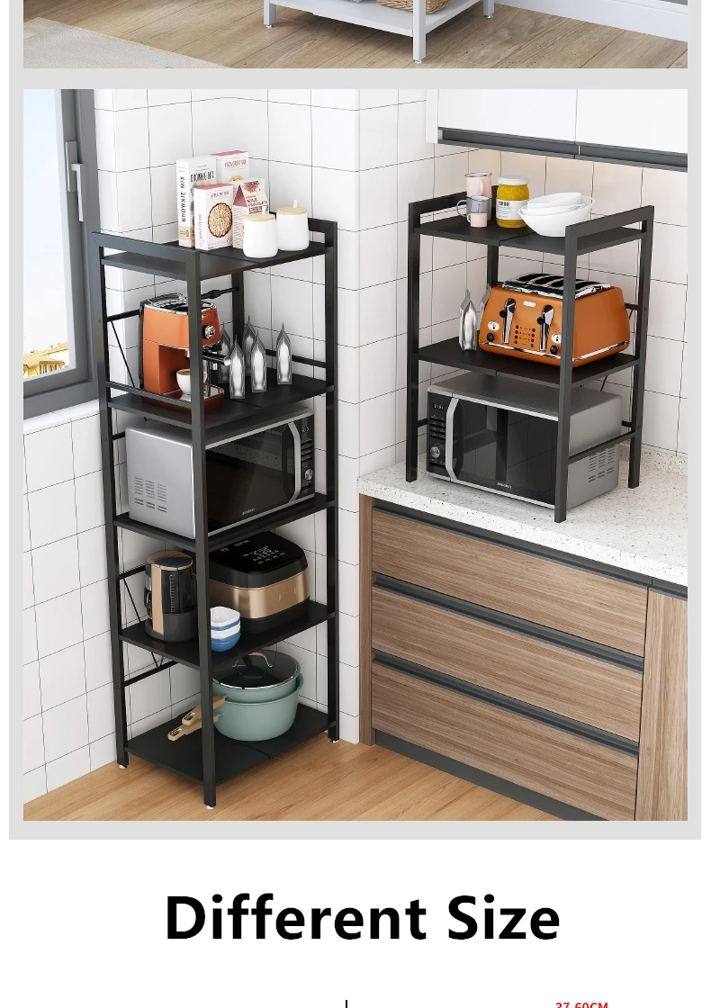 
Extension Two And A Half Tiers Carbon Steel Microwave Oven Rack Storage Shelf 