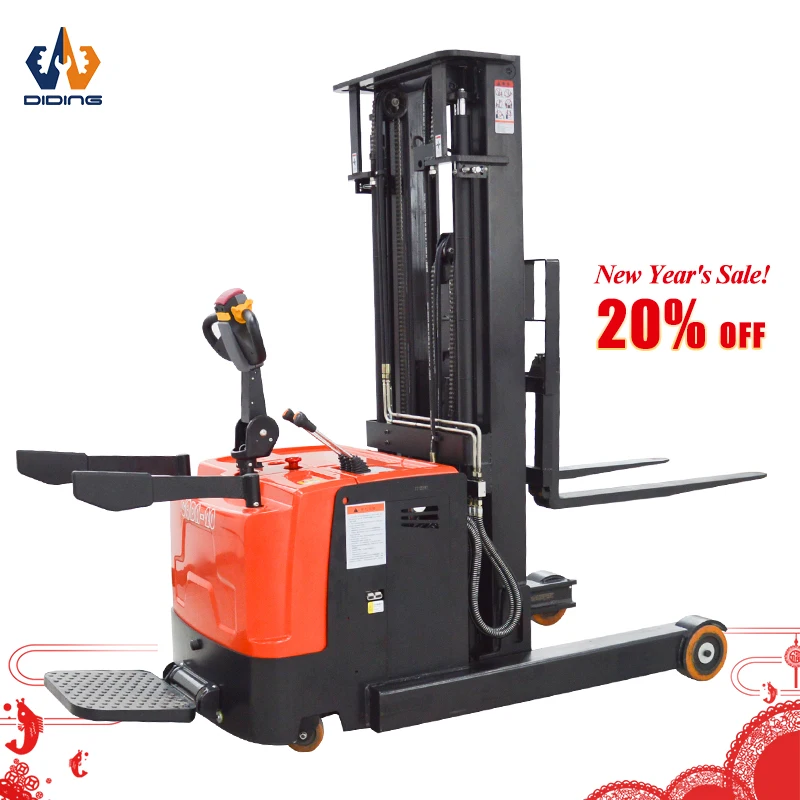 1000kg 1500kg 2000kg counterbalanced electric forklift pallet stackers with CURTIS controller
