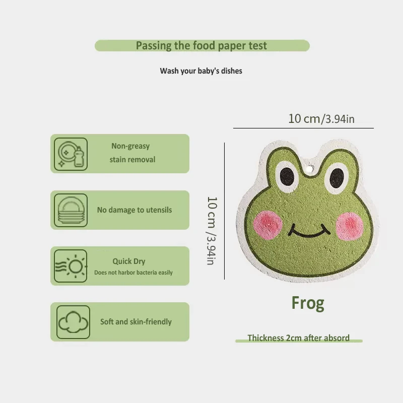 Wholesale Custom Eco Friendly Dish Washing Kitchen Kitchen Compressed Cellulose Cleaning Sponge