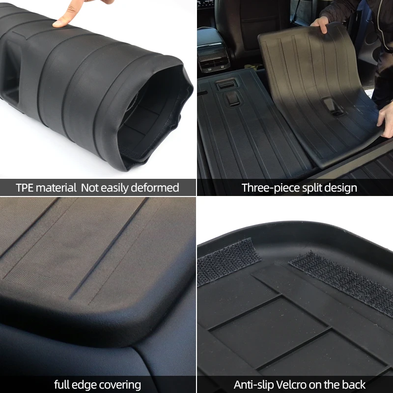 2022 новые аксессуары для Tesla модели Y задний багажник протектор прочные резиновые накладки на заднем сиденье воды коврик для багажника