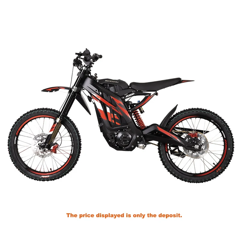 OPAI 3000W 6000w Automatic Electric Battery E Mountain Dirt Bike Motocross 72V Pit Bike Bicycle for Adults Street Legal