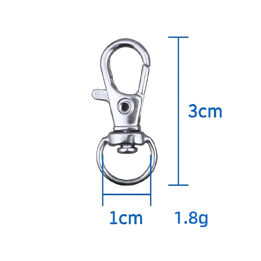Bag Accessories Spring Metal Hooks Buckle Clip Swivel Snap Hook for Purse Chains