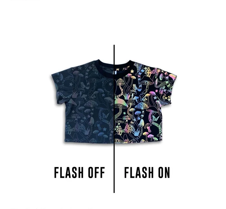 women crop reflective